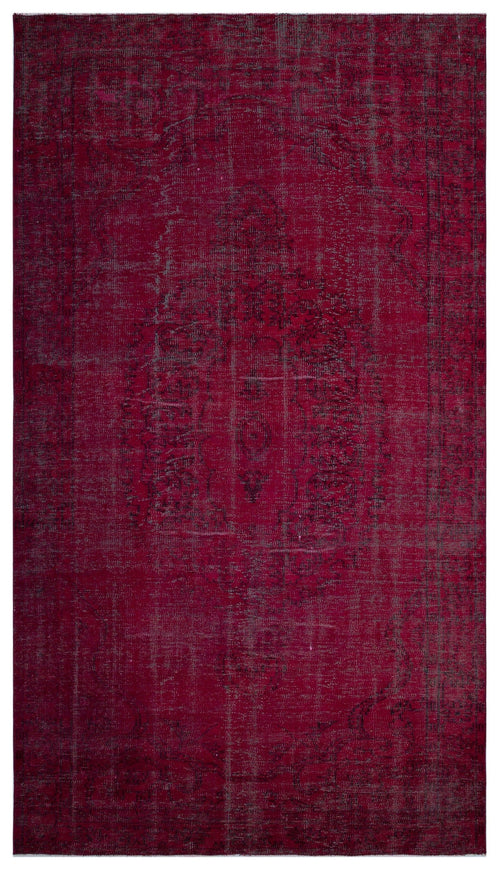 Atina Red Vintage Wool Handmade Area Rug 4'10" x 11'8"