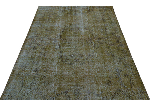Atina Brown Vintage Wool Handmade Area Rug 5'2" x 9'0"