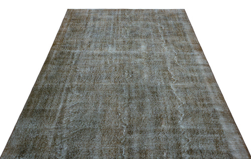Atina Grey Vintage Wool Handmade Area Rug 5'7" x 9'0"