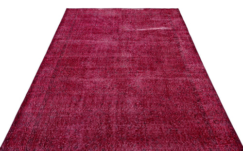 Atina Red Vintage Wool Handmade Area Rug 5'7" x 9'7"