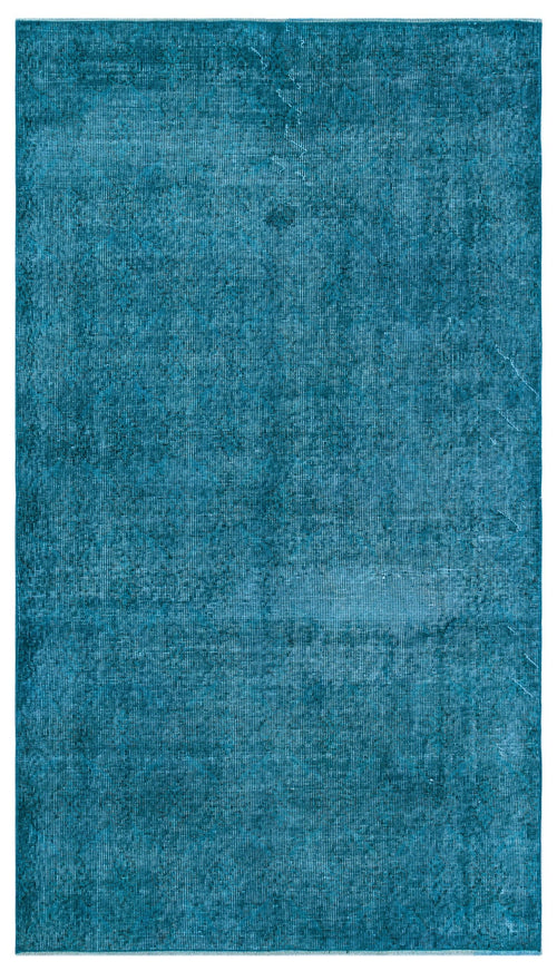 Atina Turquoise Vintage Wool Handmade Area Rug 3'9" x 6'8"