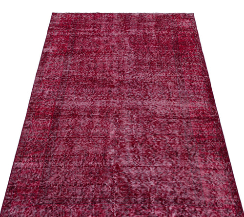 Atina Red Vintage Wool Handmade Area Rug 3'6" x 6'9"
