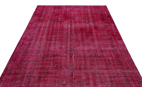 Atina Red Vintage Wool Handmade Area Rug 6'2" x 9'8"