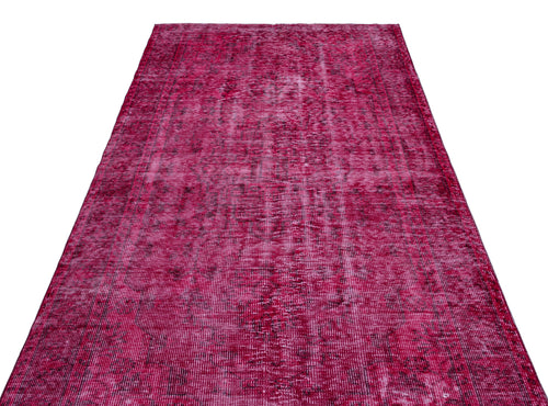 Atina Red Vintage Wool Handmade Area Rug 4'11" x 10'4"