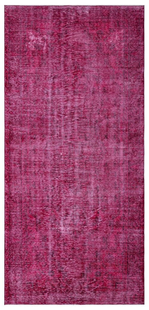 Atina Red Vintage Wool Handmade Area Rug 4'11" x 10'4"