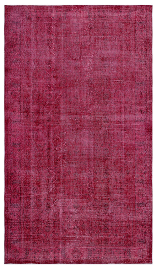 Atina Red Vintage Wool Handmade Area Rug 5'6" x 9'5"
