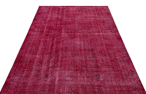 Atina Red Vintage Wool Handmade Area Rug 5'6" x 9'5"