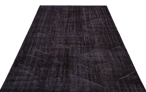 Atina Black Vintage Wool Handmade Area Rug 5'8" x 9'0"