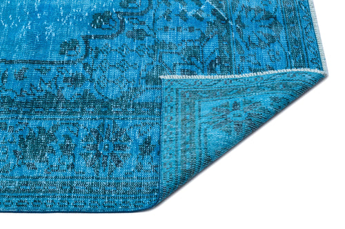 Atina Turquoise Vintage Wool Handmade Area Rug 6'3" x 10'0"