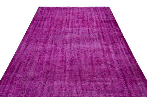 Atina Pink Vintage Wool Handmade Area Rug 6'2" x 9'11"