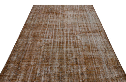 Atina Brown Vintage Wool Handmade Area Rug 5'9" x 8'8"
