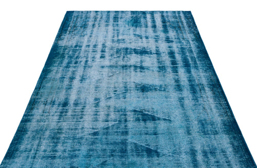 Atina Turquoise Vintage Wool Handmade Area Rug 5'3" x 8'9"