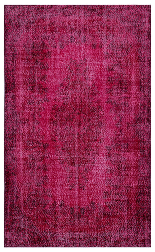 Atina Red Vintage Wool Handmade Area Rug 5'10" x 9'3"