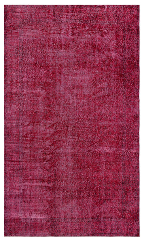 Atina Red Vintage Wool Handmade Area Rug 5'5" x 9'3"