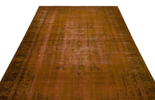 Atina Brown Vintage Wool Handmade Area Rug 6'0" x 9'10"