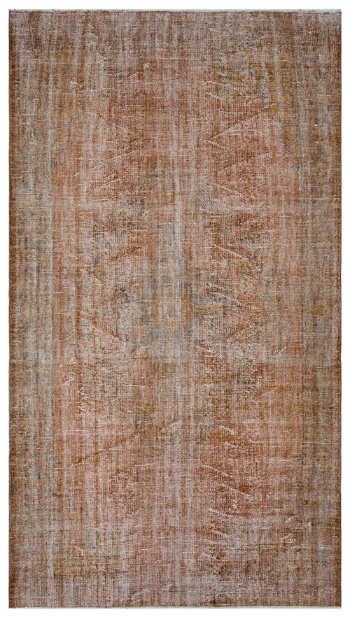 Atina Brown Vintage Wool Handmade Area Rug 5'9" x 10'2"