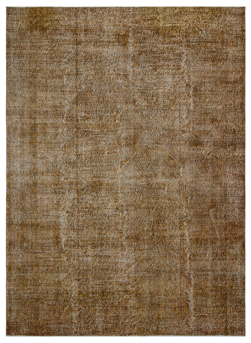 Atina Brown Vintage Wool Handmade Area Rug 7'1" x 9'10"