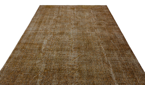 Atina Brown Vintage Wool Handmade Area Rug 7'1" x 9'10"