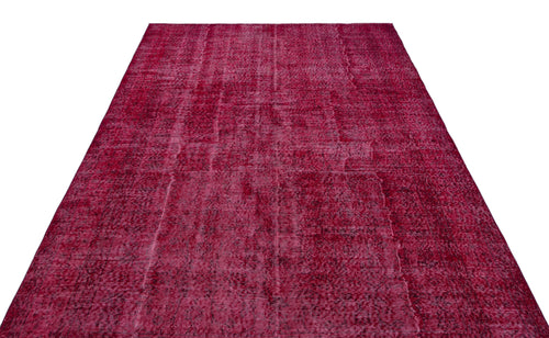 Atina Red Vintage Wool Handmade Area Rug 6'4" x 10'2"
