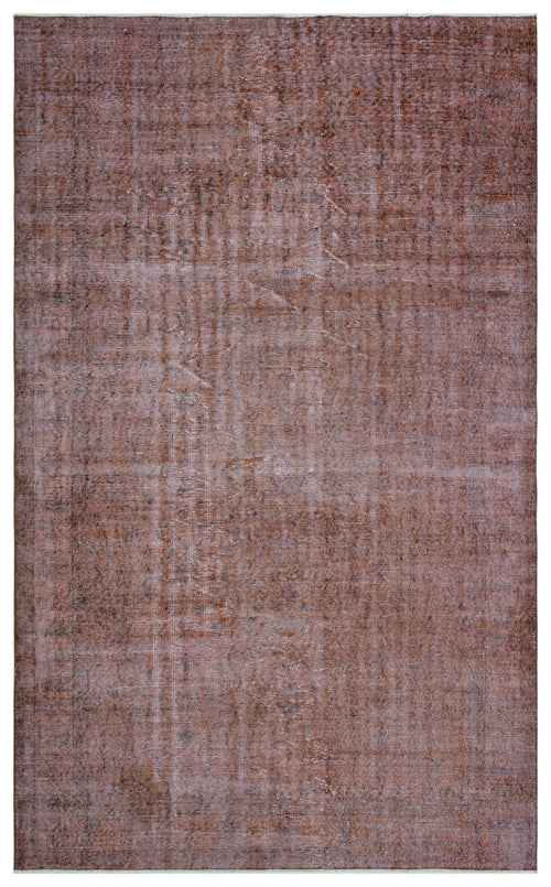 Atina Brown Vintage Wool Handmade Area Rug 5'8" x 9'4"