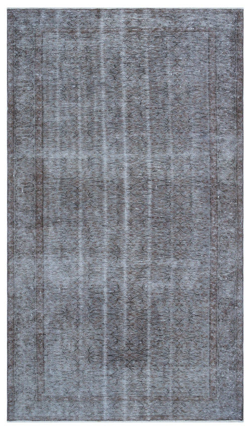 Atina Blue Vintage Wool Handmade Area Rug 5'2" x 8'8"