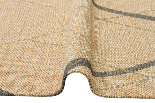 Cotton Kilim Rug - Beige Geometric Modern Kilim Carpet | Non Slip Floor Mat