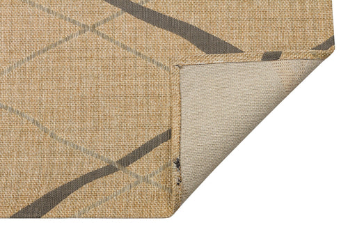 Cotton Kilim Rug - Beige Geometric Modern Kilim Carpet | Non Slip Floor Mat