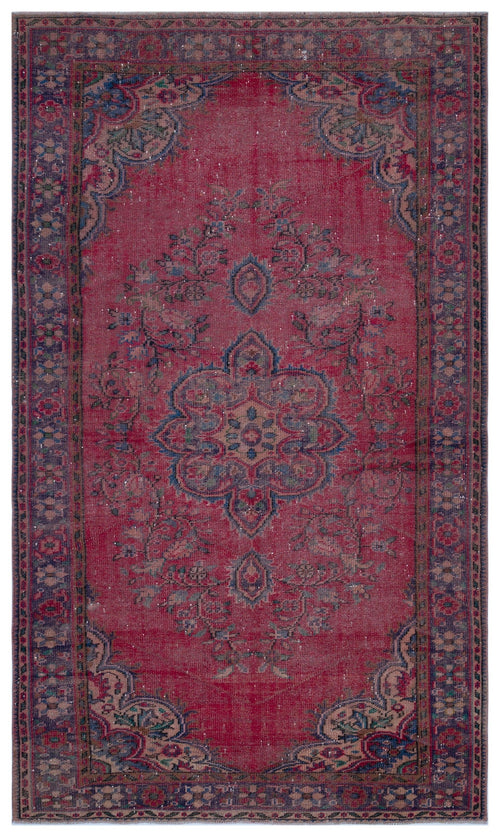 Atina Red Vintage Wool Handmade Area Rug 6'2" x 10'1"