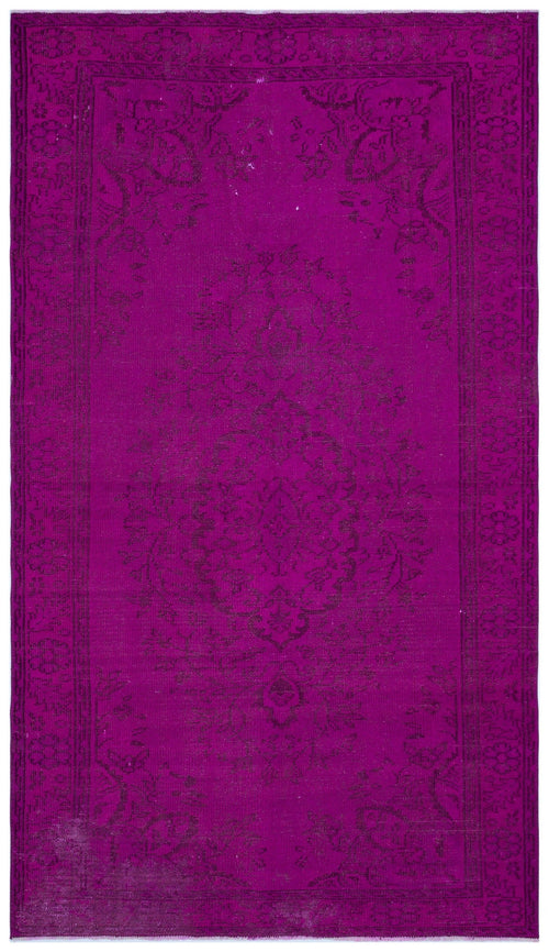 Atina Pink Vintage Wool Handmade Area Rug 5'4" x 9'3"