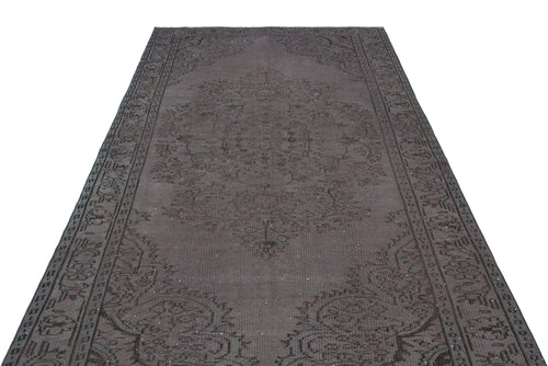 Atina Grey Vintage Wool Handmade Area Rug 5'8" x 9'2"