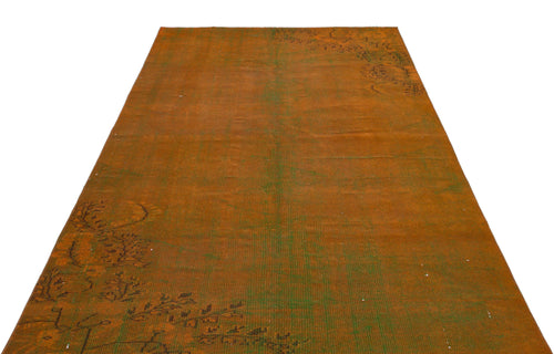 Atina Yellow Vintage Wool Handmade Area Rug 5'6" x 8'7"