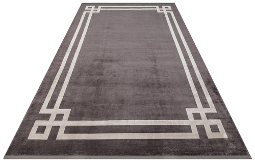 Cotton Area Rug - Sarpsborg Anthracite Machine Made Rug | High Quality Flatweave Carpet