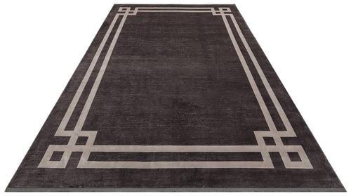 Cotton Area Rug - Sarpsborg Anthracite Machine Made Rug | High Quality Flatweave Carpet