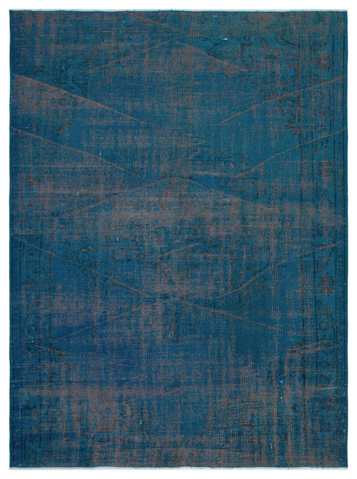 Atina Turquoise Vintage Wool Handmade Area Rug 5'7" x 7'5"