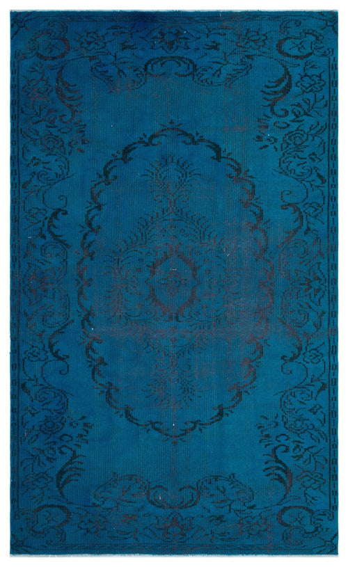 Atina Turquoise Vintage Wool Handmade Area Rug 5'0" x 8'2"