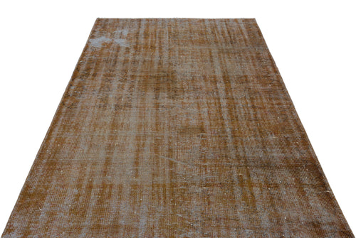 Atina Brown Vintage Wool Handmade Area Rug 5'0" x 7'9"
