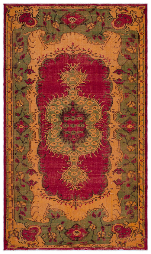 Atina Red Vintage Wool Handmade Area Rug 6'2" x 10'6"