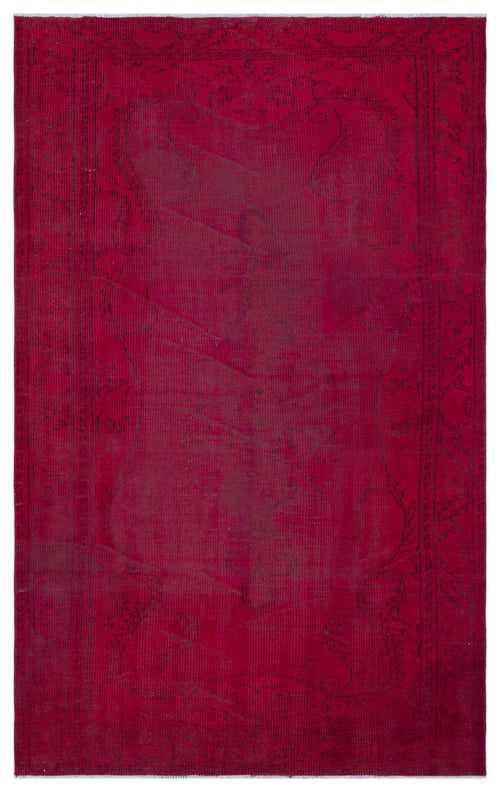 Atina Red Vintage Wool Handmade Area Rug 4'11" x 8'9"