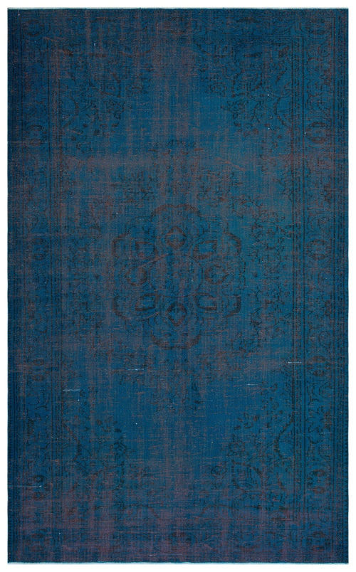 Atina Turquoise Vintage Wool Handmade Area Rug 6'0" x 9'10"