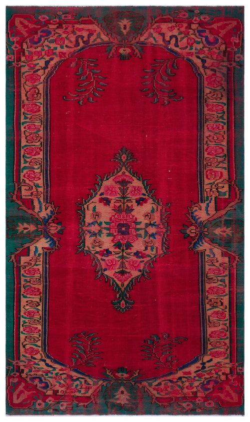 Atina Red Vintage Wool Handmade Area Rug 5'10" x 9'8"