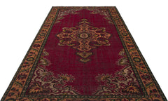 Atina Red Classic Wool Handmade Area Rug 6'3" x 9'11"