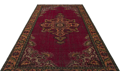 Atina Red Classic Wool Handmade Area Rug 6'3" x 9'11"
