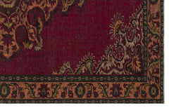 Atina Red Classic Wool Handmade Area Rug 6'3" x 9'11"