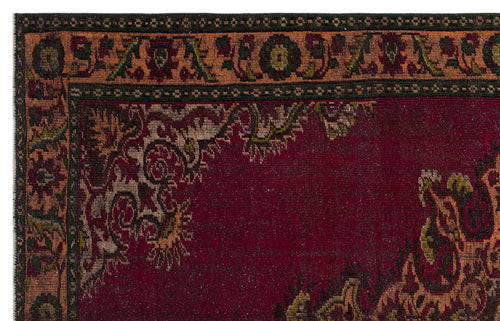 Atina Red Classic Wool Handmade Area Rug 6'3" x 9'11"