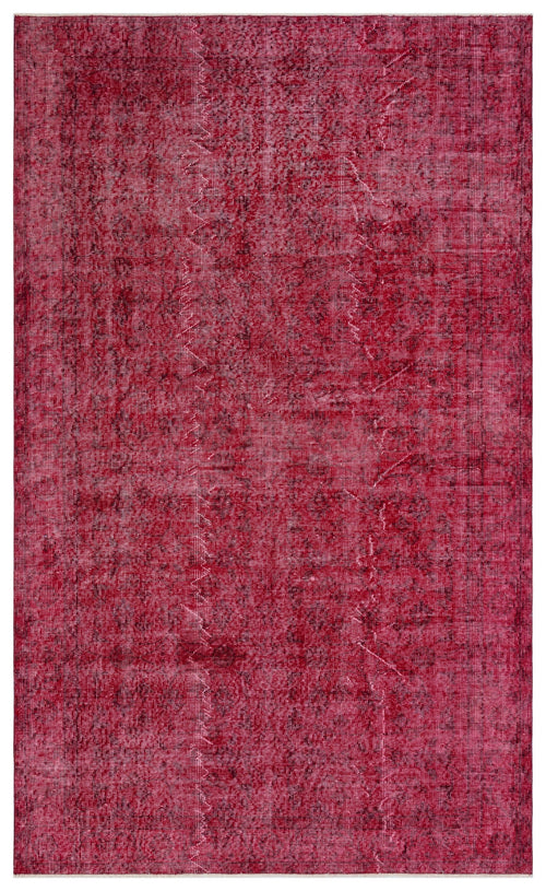 Atina Red Vintage Wool Handmade Area Rug 5'0" x 8'4"