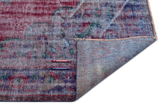 Atina Red Vintage Wool Handmade Area Rug 6'5" x 9'5"