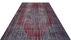 Atina Red Vintage Wool Handmade Area Rug 6'5" x 9'5"