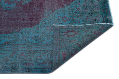 Atina Turquoise Vintage Wool Handmade Area Rug 5'6" x 9'8"