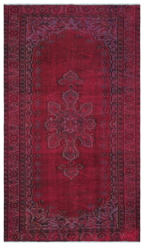 Atina Red Vintage Wool Handmade Area Rug 5'2" x 8'4"