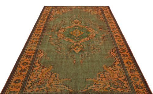 Atina Brown Vintage Wool Handmade Area Rug 5'9" x 9'4"